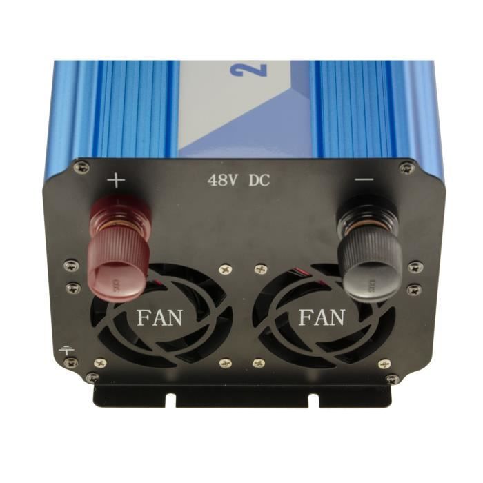 Convertisseur 12V 220V 2000W pur sinus avec chargeur intégré Convertisseur 12V 220V 2000W pur sinus avec chargeur intégré
