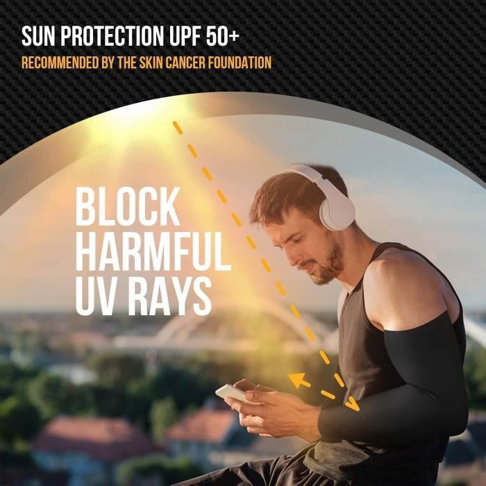 Manchons UV Protection Bras - 3 Paires Unisexe Pour Sport Et Plein Air