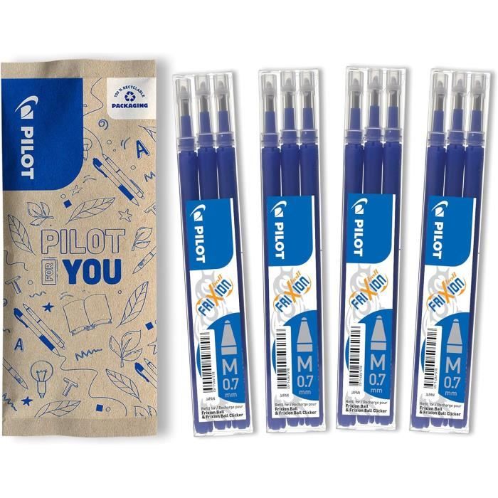 Lot De 5 Stylos Plume Jetables Pilot V Pen - Encre Noire Effaçable, Pointe 0.6 Mm - Idéal Pour écriture Fluide Et Corrections