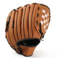 (Brown, 9.5inch) 1pc Sports Baseball et gant de Softball Professionnel Baseball et Mittball Mitt avec un pichet épaississant en cuir-2