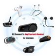 RUMOCOVO® Prévention TO-Oreillette Bluetooth M2 pour moto, appareil de communication pour casque, intercom sans fil-2