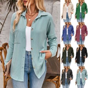 Chemise Femme Active USA Taille L - Vert Militaire, Coton, Poches, Décontractée