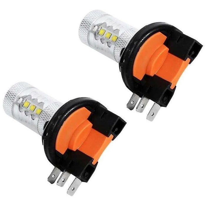 Ampoules LED H15 80W – Paire Phares, Feux De Jour, Antibrouillard – 60 000h, Blanche Ultra Puissante