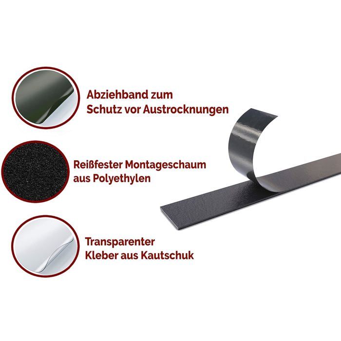 Rouleau De Mousse Double-face 30mm – Adhésif Fort, Pour Accrocher Tout Et N'importe Quoi
