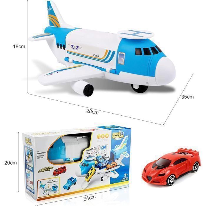 Avion Enfant,21 PCS Avions Jouets Transporteur de Voiture Ensemble,Jouet Enfant 3 Ans Garçons Filles,Cadeau pour Enfant
