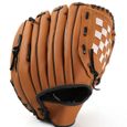 (Brown, 9.5inch) 1pc Sports Baseball et gant de Softball Professionnel Baseball et Mittball Mitt avec un pichet épaississant en cuir-3