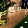 Lampe enterrée solaire LED 16 lumières en acier inoxydable pour chemin extérieur et jardin - GOBRO-3