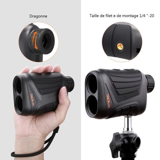Télémètre Golf 800m Tacklife MLR01 -Télescope Monoculaire 875yd  -Grossissement 7*24mm -Précision de Distance 1m ,de Vitesse 5km-h - Prix  pas cher - Cdiscount