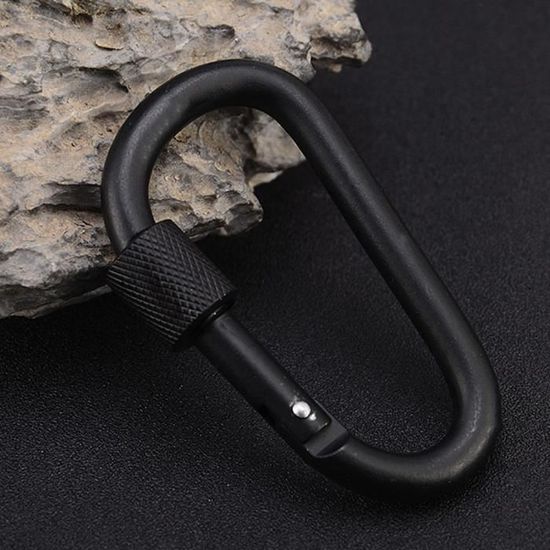 Cl/é pour Camping Voyage en Aluminium Prises descalade Clip Boucle Paracorde Porte CoMoo Mousqueton S/écurit/é