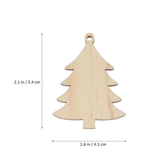 Décoration plaque Cadeau Tag Rustique petit en bois suspendus cœur arbre de Noël