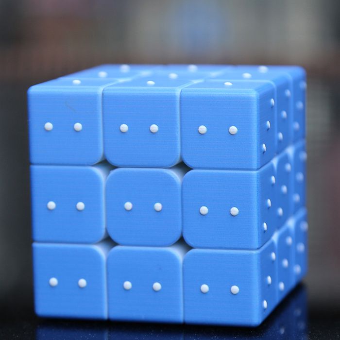Speed Cube 3D Tactile En Braille Pour Aveugles Et Malvoyants – YJ Touch Level 3, Casse-Tête Sensoriel IQ