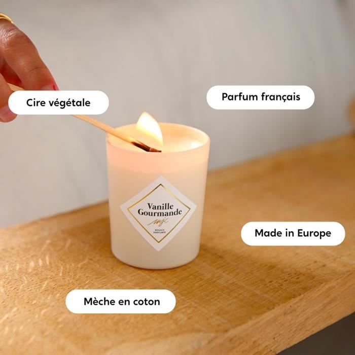 Bougie parfumée au Monoï fabrication française cire de soja
