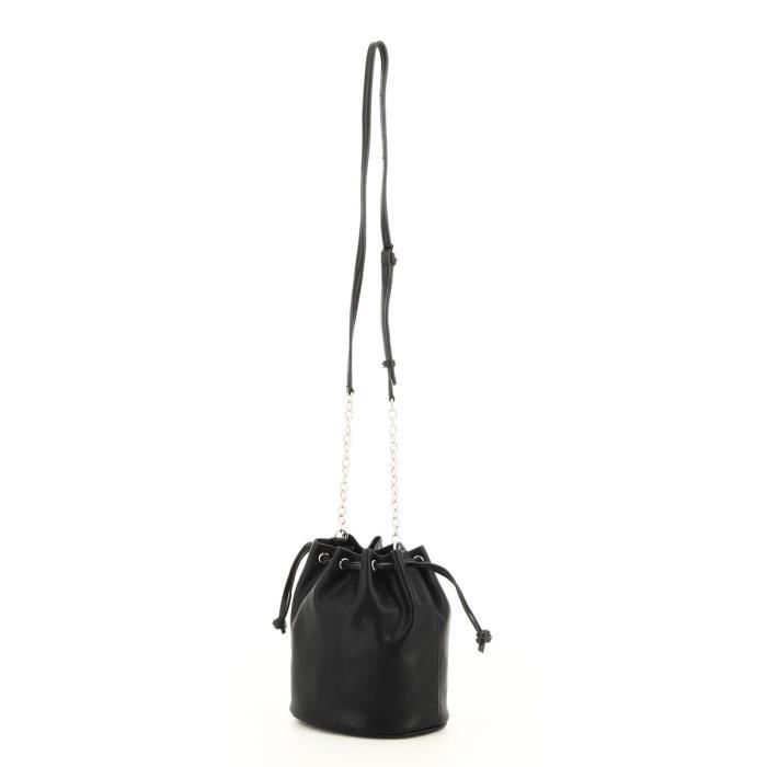 Guess Thompson Drawstring Bucket Bag in Black