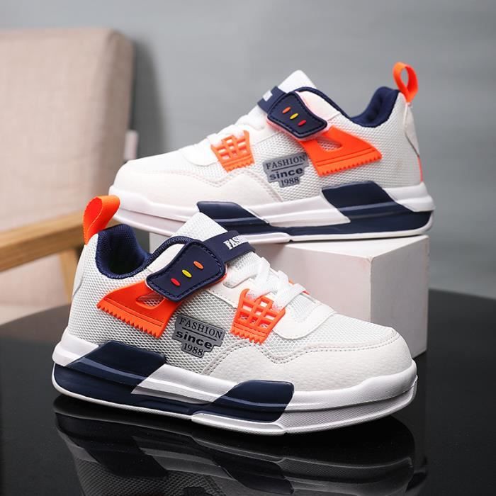 Basket Enfant Chaussures Garcon Fille Baskets Blanc Cdiscount Chaussures
