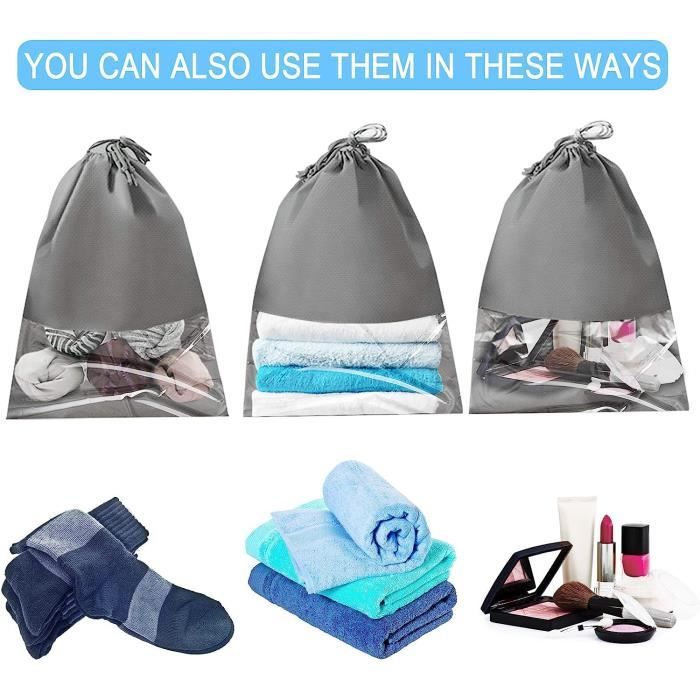 Lot De 4 Sacs à Chaussures De Voyage - Pochette De Rangement Pour