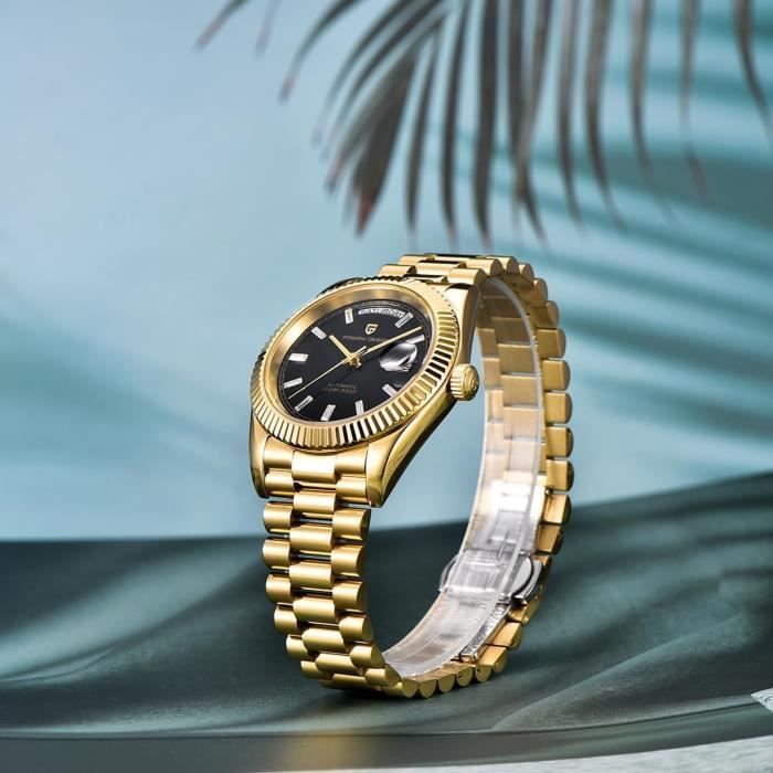 Montre automatique verre sale saphir