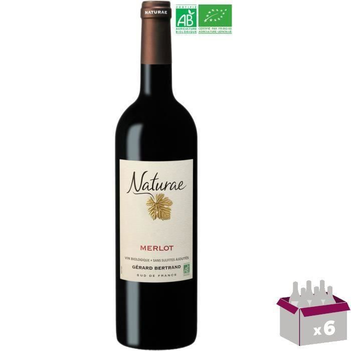 Gérard Bertrand Naturae Merlot IGP Pays d'Oc - Vin rouge du Languedoc-Roussillon - Bio x6