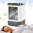 Mini climatiseur 900ml - Lot 1, 3 vitesses LED 2 sprays table bureau - Rafraîchisseur ALURRA