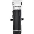 Antivol pliable ABUS Bordo 6000 - blanc/noir - haute sécurité - 1030 g - niveau de protection 10-0