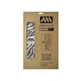 All mountain style  XL Zebra Kit de Protection Cadre 10 Pièces Mixte Adulte, Gris/Blanc - AMSFG2CLZB-0