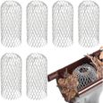 Filtre De Gouttière En Acier Inoxydable 40mm - 2 Pièces | Crapaudine Anti-feuilles Pour Tuyau PVC, Balcon, Toit
