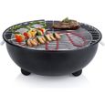 Luxueux Magnifique-Barbecue électrique de table Sans Fumée BBQ -Grill plancha viande et légumes -BQ-2880 1250 W 30 cm Noir🍁9123-0