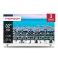 THOMSON 32" (81 cm) LED HD  Blanc Téléviseur - Easy TV - 32HD2S13W - 2023-0