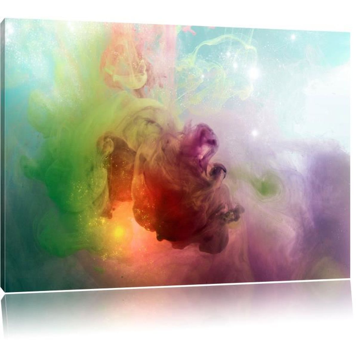 Toile Imprime Abstrait Aquarelle Coloree Completement Encadrees Avec Civiere Wall Art Print Sur Le Cadreformat 120x80cm Achat Vente Tableau Toile Cdiscount