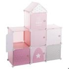 Meuble de rangement - ATMOSPHERA FOR KIDS - Chateau rose - Enfant - Plastique - Noir - 109cm x 94.5cm x 32cm