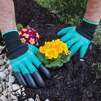 1 paire Gants jardin griffes pour creuser, homme & femme, pour creuser facilement les plantations et faire pousser les plantes de pé