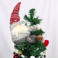 Gnome pour sapin de Noël, décoration de gnome faite à la main, ornement amusant pour sapin de Noël,Rouge