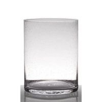 INNA-Glas Vase à fleurs en verre SANSA, cylindre - rond, transparent, 25cm, Ø 19cm - Vase transparent - Vase cylindrique