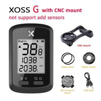 Compteur vélo,XOSS GPS vélo ordinateur G sans fil vélo compteur de vitesse Bluetooth vélo Tracker étanche - Type G with CNC Mount