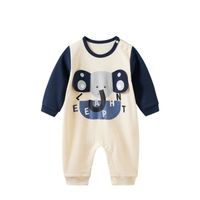 Bébé Garçon Dessin Animé Barboteuse Coton à Manches Longues Nouveau-né Vêtements 0-24 mois Pyjama