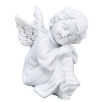 TMISHION Figurines de chérubin Statue De Chérubin Matériau En Résine Synthétique Pour linge table ange contemplatif à gauche
