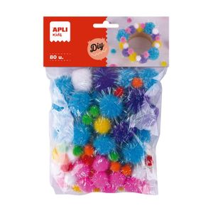 Lot De 20 Pompons Doux 5 Cm Blancs - Accessoires Loisirs Créatifs & Décoration