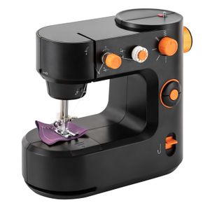 Outbit Mini Machine à Coudre Électrique 202A Bleue - 12 Aiguilles Avec Carte D'Extension Et Kit 99 Pièces