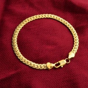 Bracelet Ancien Chaine Américaine Altesse - Plaqué Or - Longueur 19-20cm