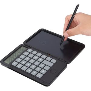 CALCULATRICE Calculatrice Scientifique de Bureau, Calculatrice Pliable Portable avec Tableau D'écriture LCD de 6,5 Pouces, Bloc-Notes A119