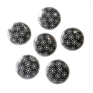 8x Poignée Bouton céramique 32mm pour meuble placard armoire tiroir vert blanc