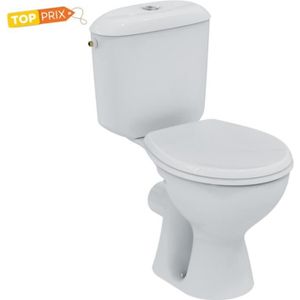 WC - TOILETTES Pack WC NOE avec réservoir alimentation latérale blanc sortie horizontale - PORCHER - P948001