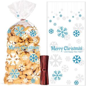 Bonbons Anniversaire Sachet Alimentaire pour Biscuits Sachet Cadeau 15x20cm sSachet Cellophane 200 Pièces Sachets Transparents pour Biscuits Wishstar Sachet Bonbon