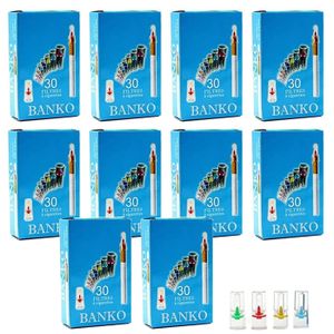 FILTRE À CIGARETTE Pack de 300 filtres porte cigarettes Banko
