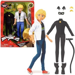 POUPÉE Bandai - Miraculous - Poupee - Chat Noir et Adrien