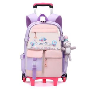 CARTABLE Cartable fille roulette primaire enfant Sac à Dos 