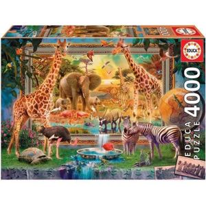 PUZZLE EDUCA - Puzzle - 4000 Savana coming to life