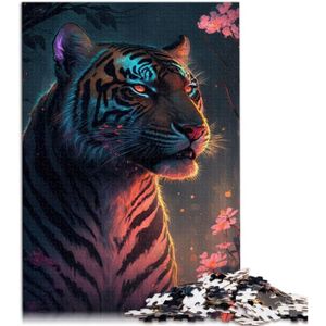 PUZZLE Puzzles Pour Adultes Tigre Néon Pour Adultes 500 P