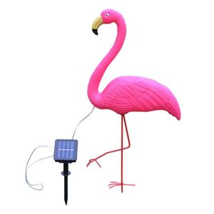 LAMPE DE JARDIN  1 lampe de pelouse de décoration LED Flamingo pour