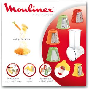 Moulinex - Râpe légumes électrique 3 en 1 - DJ753510 - Hadiia