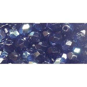 **50 PERLES FACETTES DE BOHEME 4mm California Graphite **